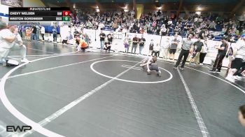 58 lbs Semifinal - Chevy Welden, Raw vs Weston Gordineer, Buck Pride Wrestling