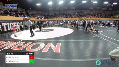 76 lbs Quarterfinal - Hunter Hartford, Elgin Wrestling vs Keola Williams, Shelton Wrestling Academy