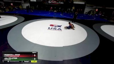 126 lbs Champ. Round 2 - Modesto J. Rivas, Blazers Wrestling Club vs Asa Pelletier, California