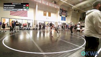 110 lbs Final - Fayelen Brown, Sperry Wrestling Club vs Millie Rumsey, Pawhuska Elks Takedown