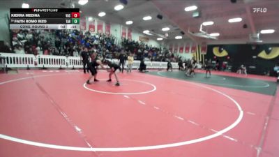 155 lbs Cons. Round 3 - Faith Romo Rizo, Tahquitz vs Kierra Medina, Vacaville