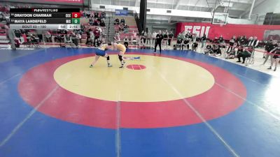 180 lbs Cons. Round 2 - Maya Landefeld, Misericordia vs Draydon Charman, Cedar Crest