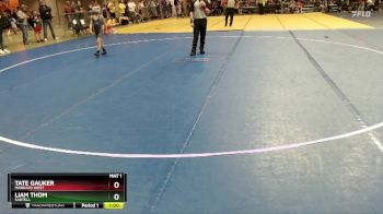64 lbs Quarterfinal - Tate Gauker, Mankato West vs Liam Thom, Sartell