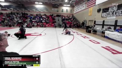 74 lbs Round 1 - Virgil Newberry, Cashmere Wrestling Club vs Marcus Pettis, Team Aggression Wrestling Club