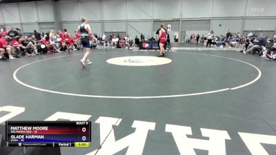 138 lbs Round 3 (8 Team) - Matthew Moore, Oklahoma Red vs Glade Harman, Utah