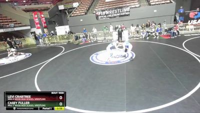 125 lbs Cons. Round 3 - Levi Crabtree, Will C Wood High School Wrestling vs Casey Fuller, Will C Wood High School Wrestling