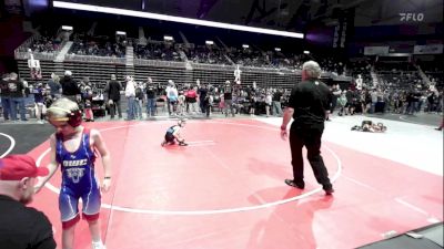 70 lbs Semifinal - Owen Ottem, Douglas WC vs Mason Hellickson, Top Of The Rock WC