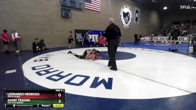 138 lbs Cons. Round 2 - Kadin Trahan, San Luis Obispo vs Leonardo Mendoza, Santa Maria