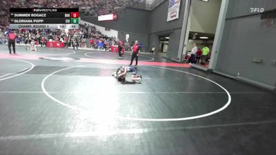 70 lbs Champ. Round 1 - Summer Bogacz, Bonduel vs Gloriana Popp, Chilton/Hilbert