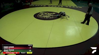 80 lbs Finals (8 Team) - Owen Wiger, Sartell vs Isaac Pickar, Brainerd