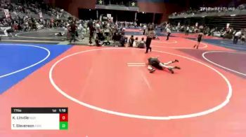 77 lbs Quarterfinal - Kyler Linville, Bozeman WC vs Teller Stevenson, Force 10 Wr Ac