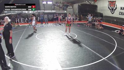138 lbs Champ. Rd Of 16 - Gavin Mattix, Montana vs Koai'a SakamotoFlores, Hawaii