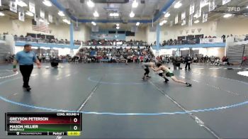 120 lbs Cons. Round 4 - Greyson Peterson, Madison vs Mason Hillier, Bonneville