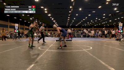 157 lbs C Of 8 #2 - Cael Swensen, South Dakota State vs Derek Raike, Ohio
