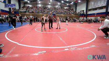 75 lbs Quarterfinal - Tucker Novotny, Cowboy Wrestling Club vs Bo Ely, Warner Eagles Youth Wrestling