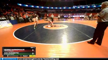 3A 106 lbs Quarterfinal - Dom Munaretto, St. Charles (East) vs George Marinopoulos, Chicago (Marist)