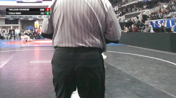7A 175 lbs 5th Place Match - William Hannum, Oak Mountain vs Cole Reid, Foley