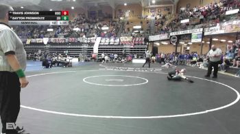 157 lbs Semifinal - Dayton Fromholtz, St. Francis HS vs Travis Johnson, Hoxie HS