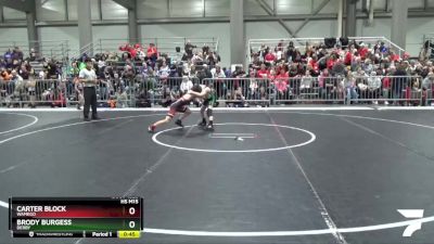 82 lbs Champ. Round 1 - Carter Block, Wamego vs Brody Burgess, Derby