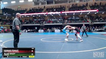 140 lbs 3rd Place Match - Gunnar Stanley, Kenai Central High School vs Blake Bailey, Cordova