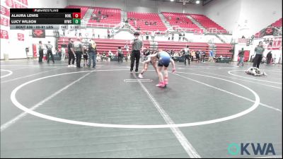 85-91 lbs Rr Rnd 5 - Alaura Lewis, Noble Takedown Club vs Lucy Wilson, Newcastle Youth Wrestling
