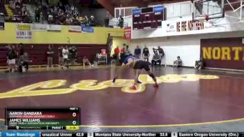 157 lbs Quarterfinal - James Williams, Embry-Riddle Aeronautical University (Ariz.) vs Aaron Gandara, Southern Oregon University (Ore.)