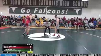 182 lbs Round 1 - Todd Whitmire, Huntsville vs Luke Fowler, Westminster Christian Academy