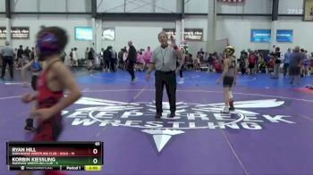 65 lbs Semis (4 Team) - Ryan Hill, DARKHORSE WRESTLING CLUB - GOLD vs Korbin Kiessling, RAMPAGE WRESTLING CLUB