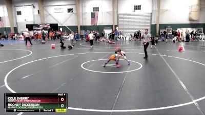 49 lbs Semifinal - Cole Sherry, Gretna Youth Wrestling Club vs Rooney Dickerson, Kearney Catholic Wrestling Clu