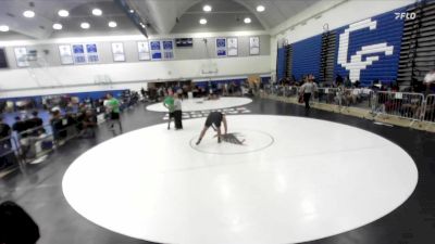 285 lbs Champ. Round 1 - Tyler Thompson, Brea Olinda High School vs Zander West, Victor Villians