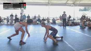 High School Boys 140 lbs Round 4 (10 Team) - Rhyson Byars, Eastern Carolina Wrestling vs Grady Phelps, Precision Wrestling Academy
