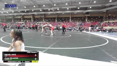 130 lbs Cons. Round 2 - Evan Palacios, Garden City vs Mikael Hays, MWC