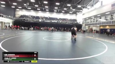 285 lbs Cons. Round 6 - Dib Sawaya, Mt San Antonio College vs Pablo Lopez, Unattached