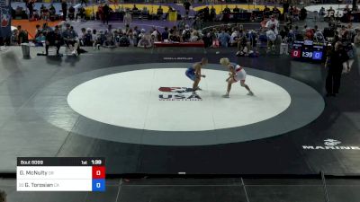 144 lbs Rnd Of 64 - Gannon McNulty, OR vs Gregory Torosian, CA