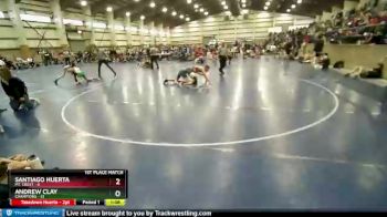 150 lbs Finals (2 Team) - Andrew Clay, Champions vs Santiago Huerta, Mt. Crest