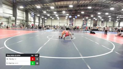 126 lbs Rr Rnd 3 - Will Yordy, Gettysburg vs Sean Harris, Warrior RTC