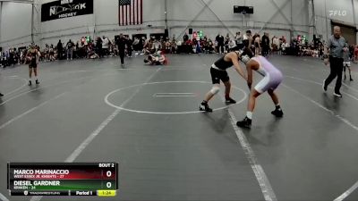 92 lbs Round 1 (4 Team) - Marco Marinaccio, West Essex Jr. Knights vs Diesel Gardner, Kraken