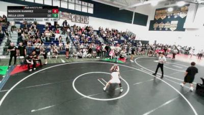 125 lbs Champ. Round 1 - Bella Leon, GWC vs Madison Ramirez, Chaparral High School