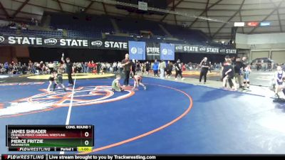 56 lbs Cons. Round 1 - James Shrader, Franklin Pierce Cardinal Wrestling Club vs Pierce Fritzie, Washington