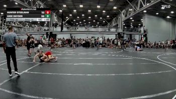 96 lbs Round 4 (8 Team) - Hunter Steelman, The Outsiders Squeeze vs Jude Snyder, Broad Axe Green