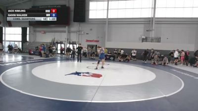 126 lbs Cons. Quarters - Jace Kimling, Hudson vs Gavin Walker, New River WC
