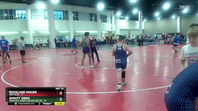 157 lbs Round 1 (6 Team) - Rockland Moore, Indy Elite vs Emmitt Dirks, Nebraska Green Machine (Dev B)