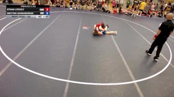135 lbs Champ. Round 5 - Ethan Litecky, Coon Rapids Mat Bandits vs Dmytro Sharaburiak, MWC