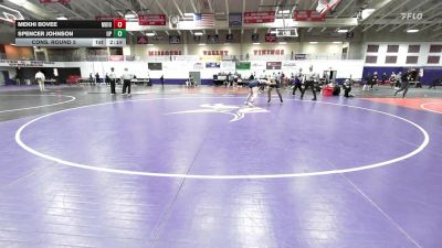 197 lbs Cons. Round 5 - Mekhi Bovee, Morningside (Iowa) vs Spencer Johnson, Providence (Mont.)