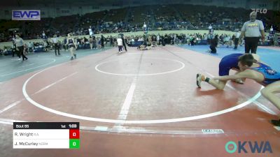 98 lbs Semifinal - Randen Wright, R.a.w. vs Jackson McCurley, Norman Grappling Club