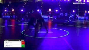 106 lbs Quarterfinal - Zach Tracy, Scott West vs Zane Almon, Independent