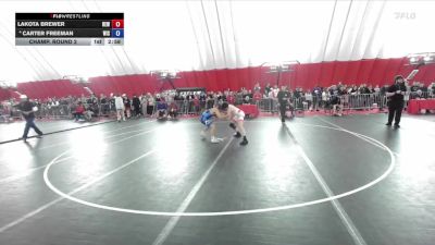 138 lbs Champ. Round 2 - Lakota Brewer, RT Elite Wrestling vs Carter Freeman, Wisconsin