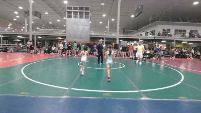 50 lbs Rr Rnd 5 - Olivia Eckberg, Kraken Red - Girls vs Teal Brown, Apache - Girls