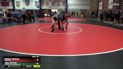 150 lbs Round 3 - Dirk Boyles, Notre Dame, Burlington vs Brady Genusa, Mackinaw