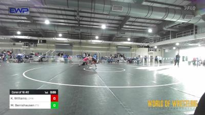 92 lbs Consi Of 16 #2 - Kaydance Williams, Locust Grove Youth Wrestling vs Miley Bernshausen, 2TG